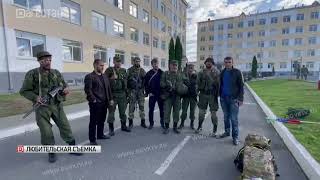 Мобилизованных дагестанцев посетили представители Гунибского района