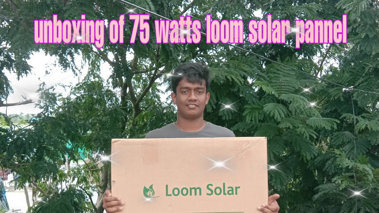 Unboxing 75watts loom solar pannel | Faizal media