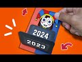 Cool happy new year card 2024 paper craft with pomni the amazing digital circus