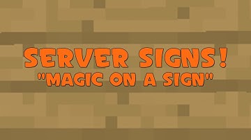 Server Signs Tutorial - How to create signs that run commands