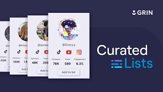 GRIN Makes Finding Influencers Simple With Curated Lists screenshot 2