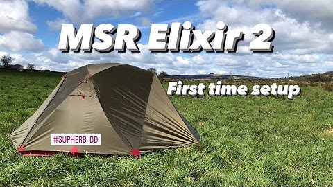 MSR Elixir 2. 2 man tent first time setup ( for beginners).