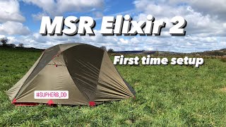 MSR Elixir 2. 2 man tent first time setup ( for beginners).