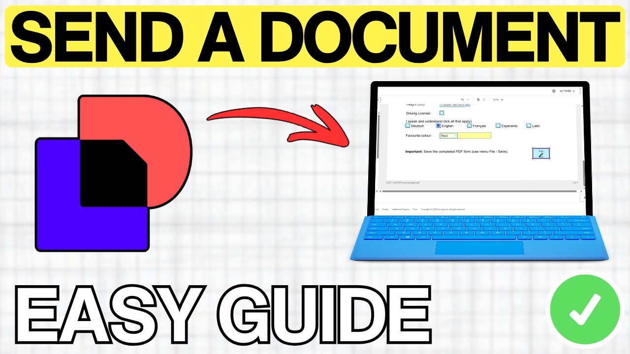 How to Send a Document for Signing in DocuSign (FULL GUIDE) 2026 - YouTube