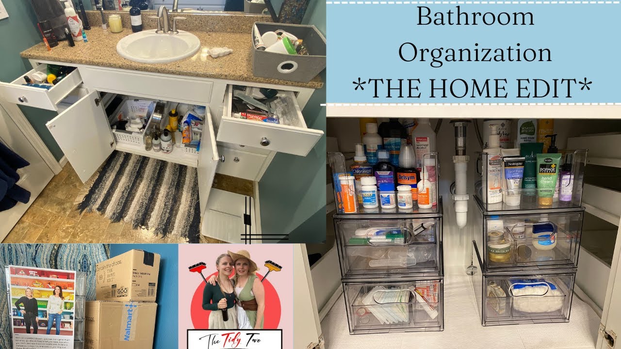 Bathroom Organization Tips with The Home Edit Container Store  Bathroom  organisation, Bathroom storage organization, The home edit