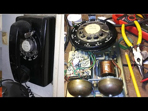 Modifying rotary phone to ring on VOIP line (with a piece of tape)