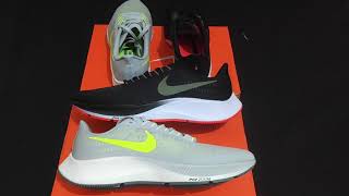 Quick Comparison : Nike Air Zoom Pegasus 37 Volt Smoke Grey and Olive Aura