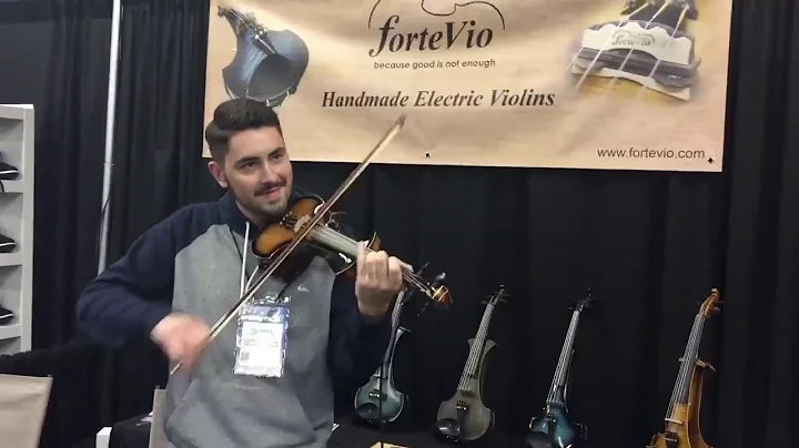 Michael Audette with  Fortevio electric violin NAM...