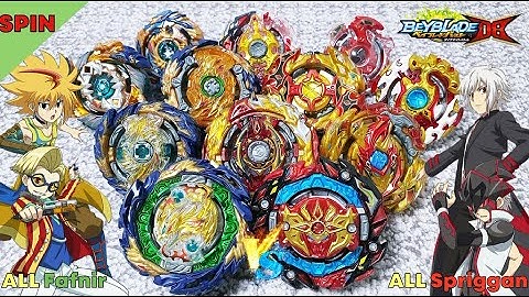 Beyblade Burst DB 【ALL Fafnir VS ALL Spriggan】 Relay battle 베이블레이드 버스트 다이너마이트 DB 올 파브닐 VS 올 스프리건