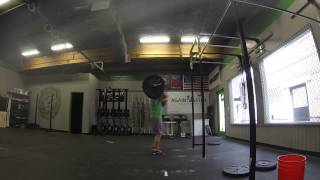 Split Jerk 3,2,1,2,1 - 2 reps @ 265 lbs (Fail 1)