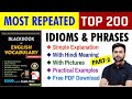 Top 200 idioms and phrases black book  most repeated  the black book vocabulary trick  part 2