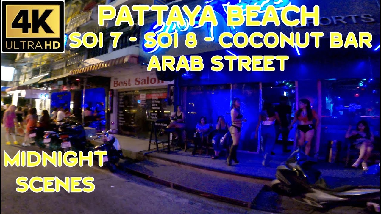 Pattaya Beach Soi 7 Soi 8 Coconut Bar April 2023 Thailand YouTube