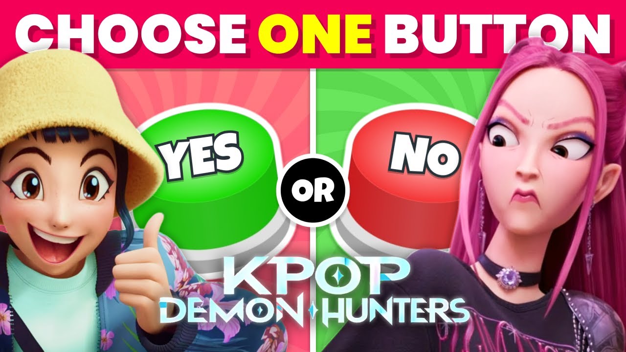 Choose One BUTTON! 🤯 YES or NO Challenge 🟢🔴 | Ultimate KPop Demon Hunters Quiz #87