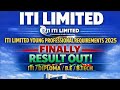ITI Limited Young Professional Final Result Out | Technician Lab Production