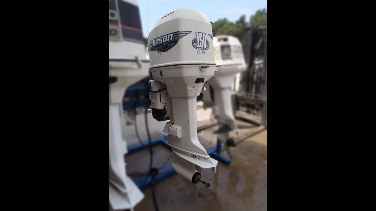 6M9147 Used 1992 Johnson J150CXENC 150HP 2-Stroke Counter Rotating ...