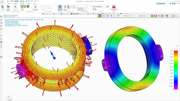 Solid Edge Simulation (FEA) Tutorials #10 | Steady State Thermal Stress Analysis - Water Pipe