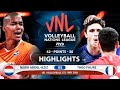 Netherlands vs France | VNL 2021 | Highlights | Nimir Abdel-Aziz vs Théo Faure