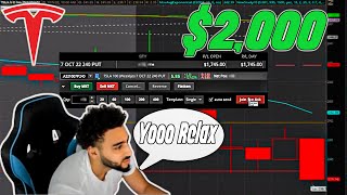 Day Trading Live Making +$2,000 On $TSLA