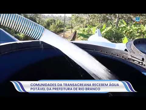Comunidades da Transacreana recebem água potável da Prefeitura de Rio Branco