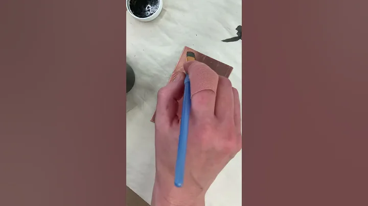 Applying hard ground to sugar lift on copper