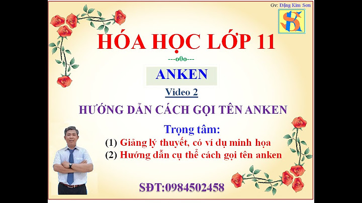 Bài tập về cách gọi tên của anken