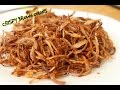 How To Make Brown Onions - Biryani Onions | Recipe By Bharatzkitchen