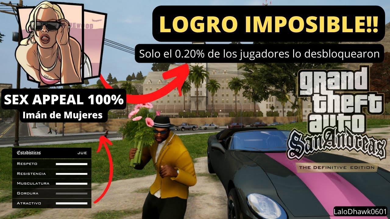 Logro Imposible!! 👉 Sex Appeal 100 😎 GTA San Andreas Definitive
