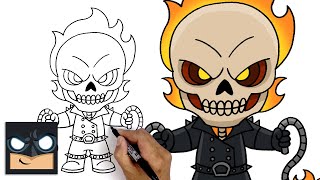 How To Draw Ghostrider | Fortnite