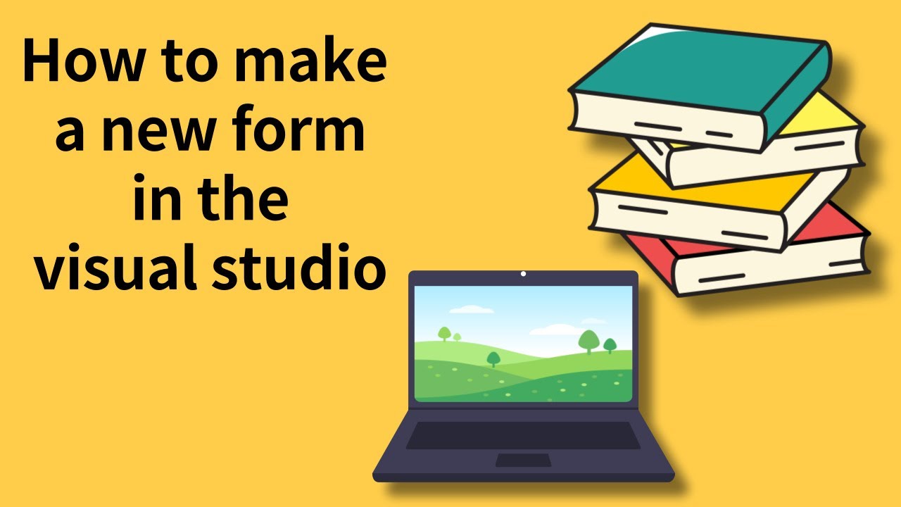 How to add a form in the visual studio - YouTube