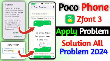 poco zfont 3 font apply problem solution | zfont apply problem fix on poco all smartphone