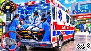 救急車シティレスキューシミュレーター3D - 911 米国緊急救急車運転 2026 - Androidゲームプレイ screenshot 5