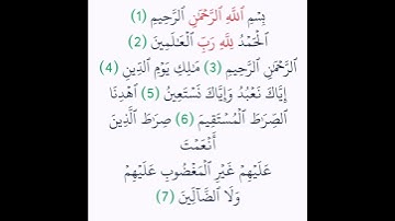 سورة { الفاتحة } بصوت الشيخ حسن صالح