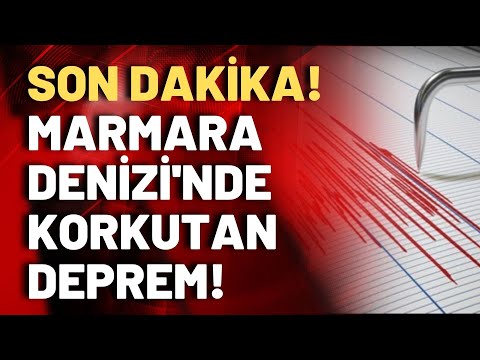 SON DAKİKA! Marmara Denizi'nde deprem: İstanbul, Kocaeli başta olmak üzere çevre illerde hissedildi!