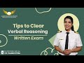 Tips to Clear Cadet Pilot Program Verbal Reasoning | Written Exam | Golden Epaulettes Aviation