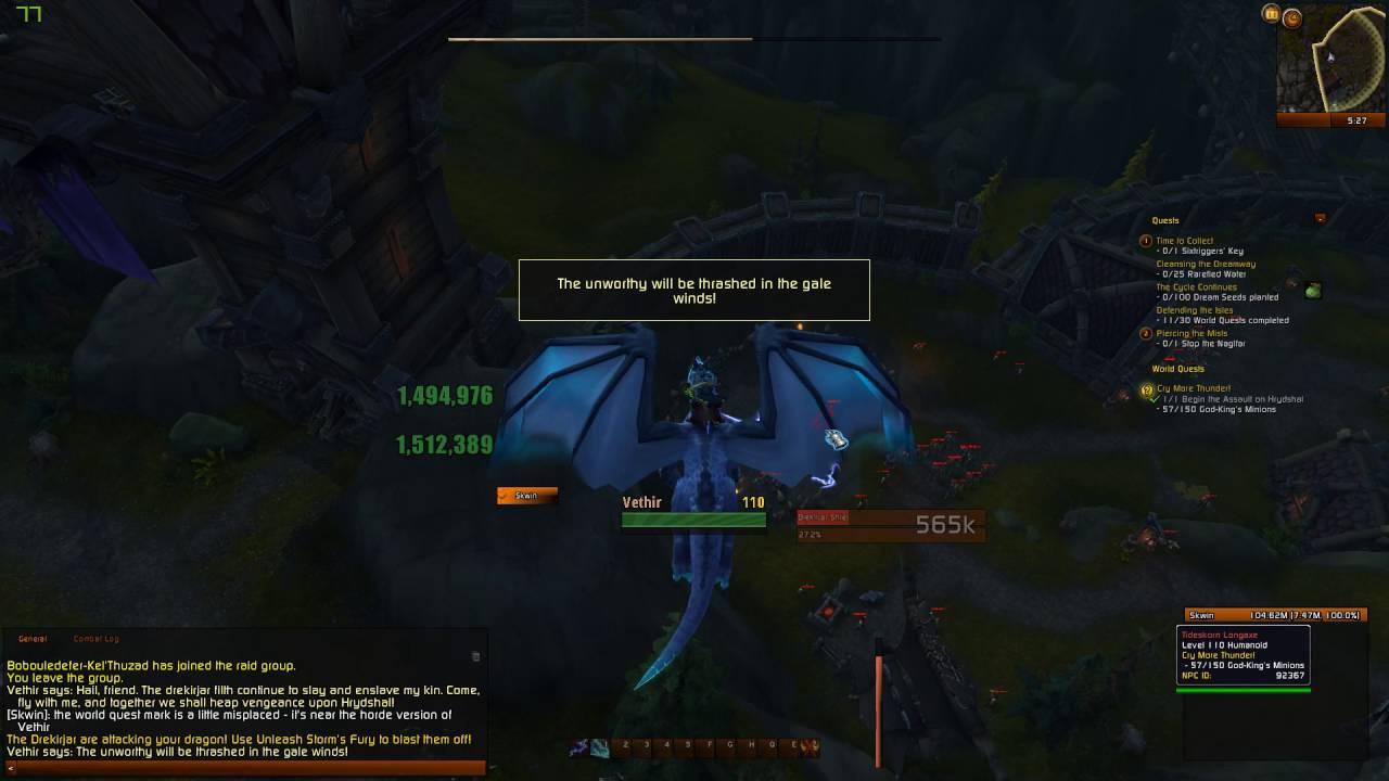 Cry More Thunder! | WoW World Quest (Updated Version 2016)