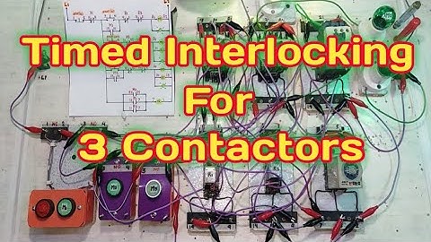 Timed Interlocking for 3 Contactors (Tagalog) Basic Motor Control Tutorial