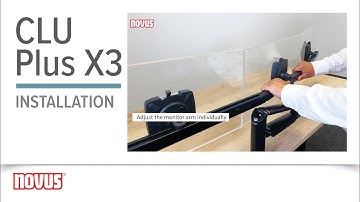Novus CLU Plus X3 Monitor Arm Set - Installation & Adjustments