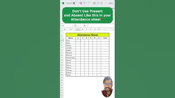 Attendance with Checkbox in Excel‼️Learn Amazing Trick #excel #exceltutorial #exceltips #shorts