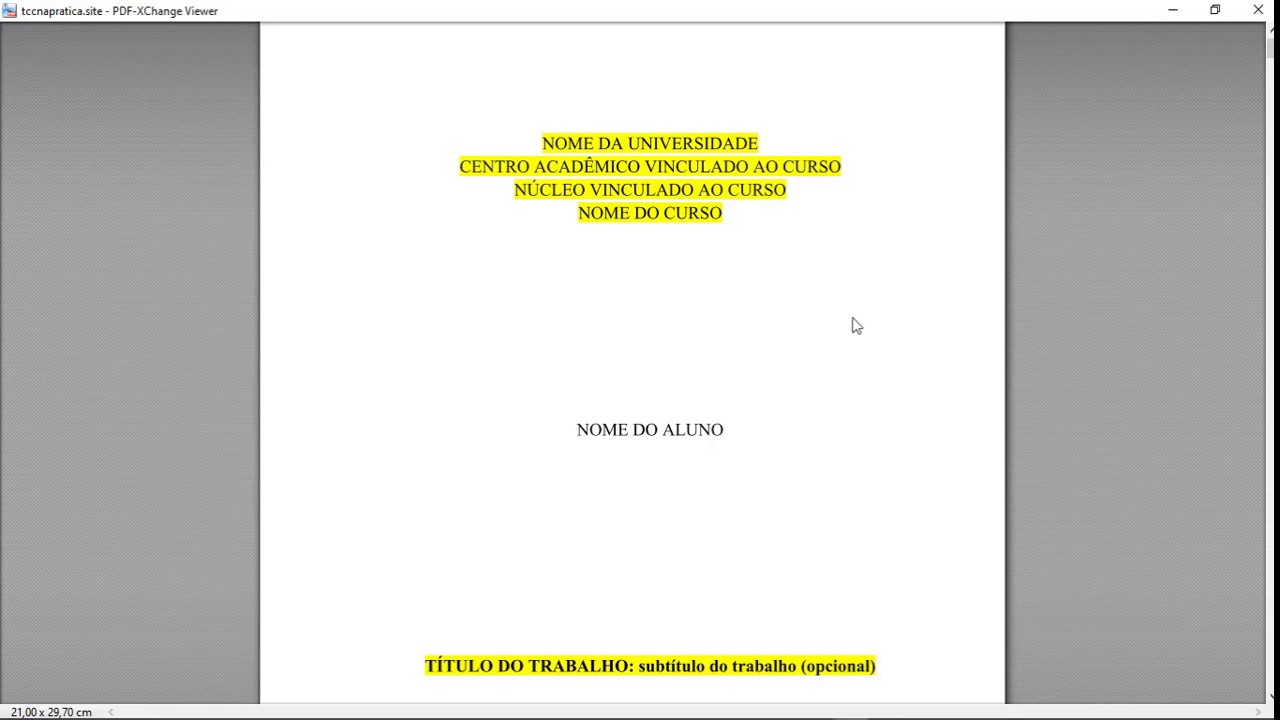 Modelo TCC Monografia - Download TCC Na Prática