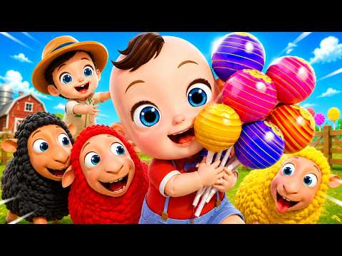 Old MacDonald Had a Farm 🐮 + Lollipop Colors Song | Learn Animals & Colors | Kids Songs & Rhymes