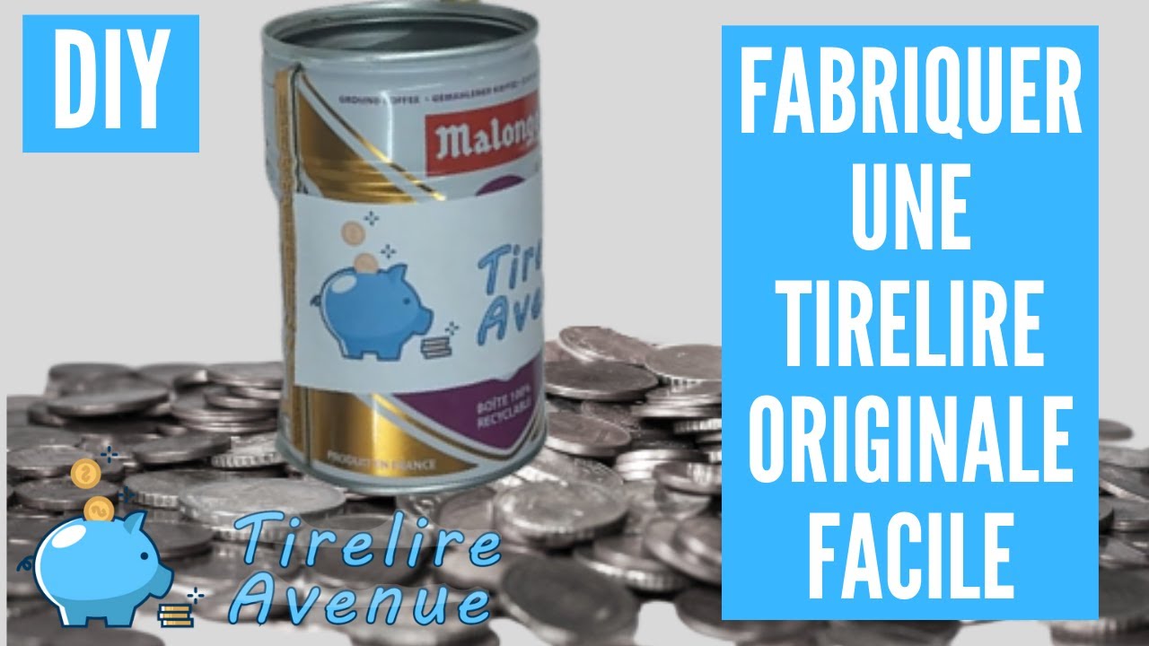 DIY Comment fabriquer une tirelire facile a faire - YouTube