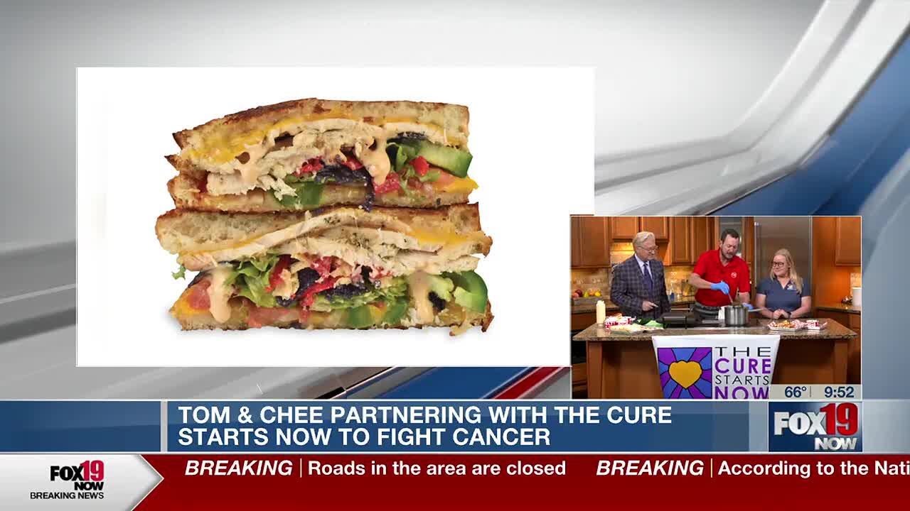 Tom & Chee's "CURE-Runchy Sandwich" benefits A Cure Starts Now