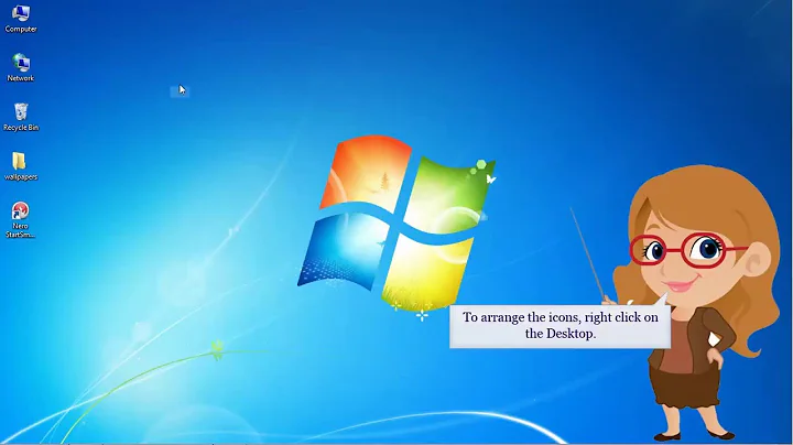 Windows 7- Arranging Icons on the Desktop