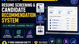 AI & Machine Learning Internship Project | Resume Screening & Candidate Rec | P Venu Vardhan Shetty