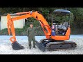 【HITACHI】油圧バックホウEX33Muの油漏れを修理して復元します。後編