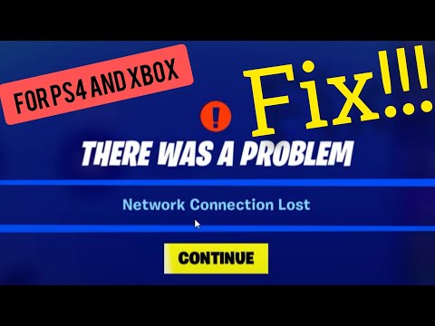 Fix fortnite network connection lost on save the world for ps4 or xbox