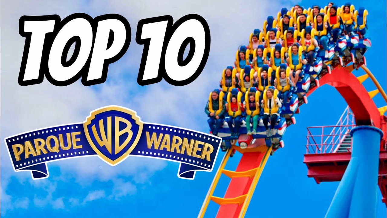 [4K] TOP 10 MEJORES ATRACCIONES DE PARQUE WARNER