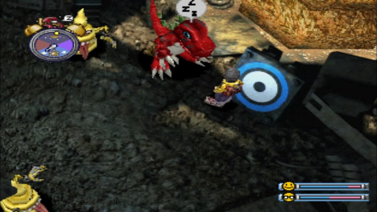 Digimon World Digivolve to Giga Dramon & Trash Mountain MP Fast