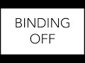 Knitting Tutorial: Binding Off