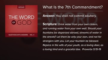 7. You Shall Not Commit Adultery - Questions with Answers (Lyric Video) by Dana Dirksen